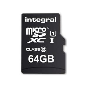 Integral MicroSD 64GB + Adapter (90MB/s Class 10)