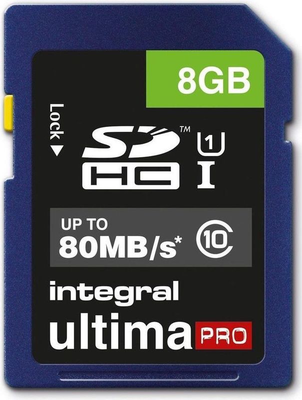 Integral INSDH8G10-80U1 flashgeheugen 8 GB SD UHS-I