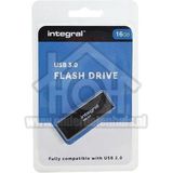 Integral INFD16GBBLK3.0 USB flash drive 16 GB USB Type-A 3.2 Gen 1 (3.1 Gen 1) Zwart