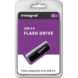 Integral - USB Flash Drive - 32 GB - Zwart - USB Type-A 3.2 Gen 1