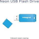 Integral INFD128GBNEONB USB flash drive 128 GB USB Type-A 2.0 Blauw