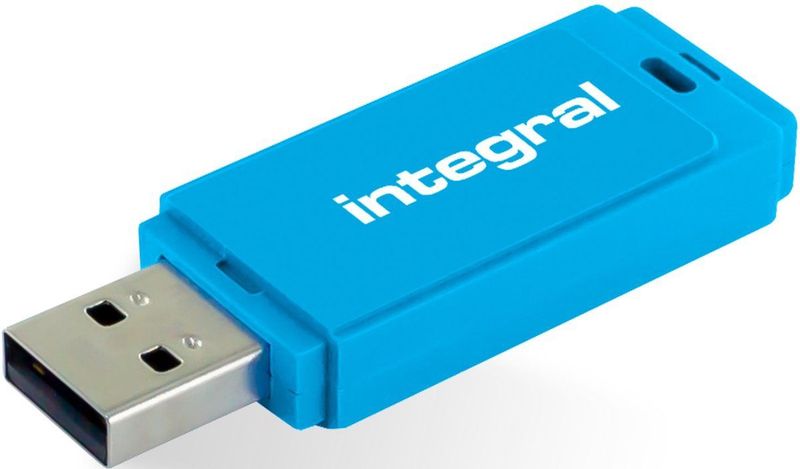 Integral INFD128GBNEONB USB flash drive 128 GB USB Type-A 2.0 Blauw