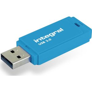 Usb-stick Integral 128gb 3.0 Neon Blauw - Blister A 1 Stuk