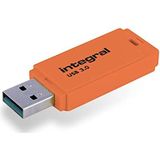 Integral INFD128GBNEONOR3.0 USB flash drive 128 GB USB Type-A 3.2 Gen 1 (3.1 Gen 1) Oranje