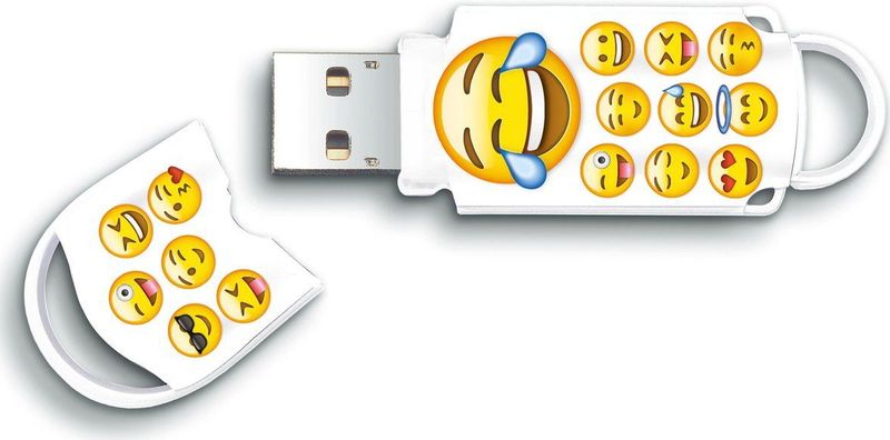 Usb-stick integral 16gb 2.0 emoji | Blister a 1 stuk