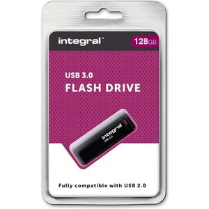 Geïntegreerde stick, 128 GB, USB 3.0, supersnel geheugen, zwart