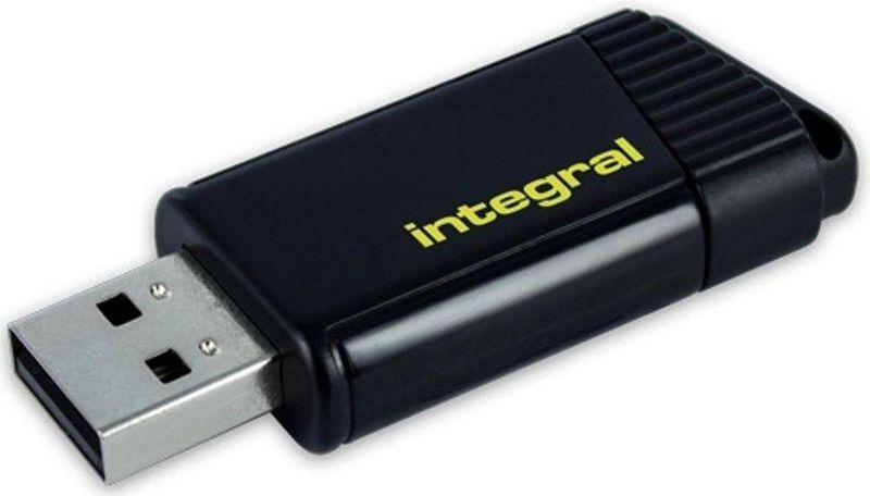 Integral INFD64GBPULSEYL USB flash drive 64 GB USB Type-A 2.0 Geel