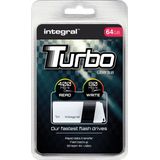 Integral Memory Turbo (64 GB, USB A), USB-stick, Wit