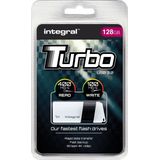 Integral Turbo USB 3.0 stick, 128 GB - blauw Papier 385364