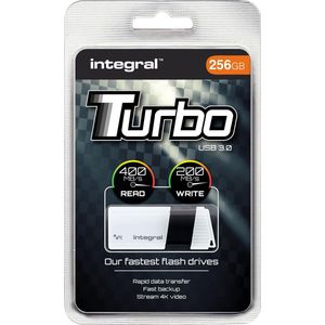 Integral Memory Turbo (256 GB, USB 3.2), USB-stick, Wit