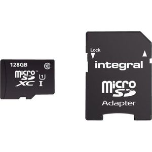 Integral UltimaPro microSDHC/XC geheugenkaart (UHS-I U1, 128 GB, klasse 10)