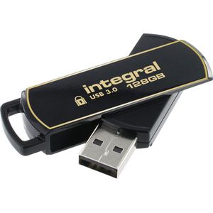 Usb-stick integral 3.0 secure 360 128gb zwart | 1 stuk