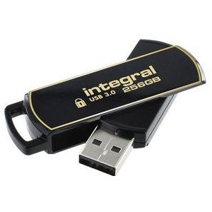 Integral 256 GB USB 3.0 Secure 360 Stick met AES-256 software-encryptie
