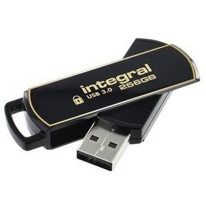 Integral - USB-stick 3.0 Secure 360 256GB zwart