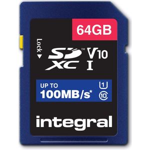 Integral INSDX64G-100V10 flashgeheugen 64 GB SD UHS-I