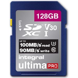 Geheugenkaart Integral SDXC V30 128GB