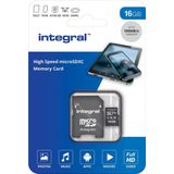 Geheugenkaart Integral microSDHC V10 16GB