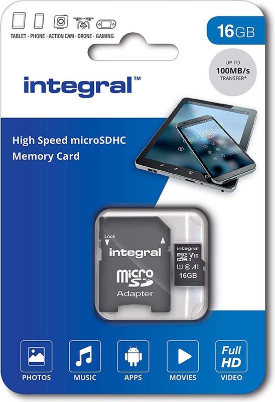 Integral INMSDH16G-100V10 flashgeheugen 16 GB MicroSD UHS-I
