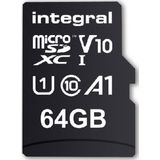 Geheugenkaart Integral microSDXC V10 64GB