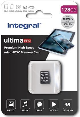 Geheugenkaart Integral microSDXC V30 128GB