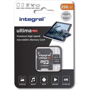 Integral Micro SD Geheugenkaart 256GB - Zwart