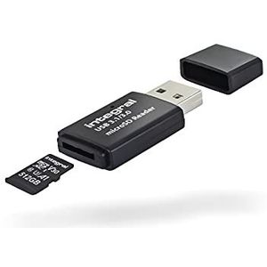 Integral MicroSD Card Reader - USB 3.0 - Zwart