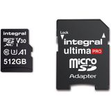 Integral Micro SD Geheugenkaart 512GB - Klasse 10 - Zwart