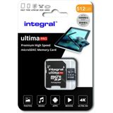 Integral Micro SD Geheugenkaart 512GB - Klasse 10 - Zwart