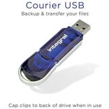 Integral INFD256GBCOU USB flash drive 256 GB USB Type-A 2.0 Blauw, Zilver