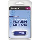 Integral INFD256GBCOU USB flash drive 256 GB USB Type-A 2.0 Blauw, Zilver