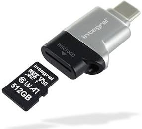 Integral INCRUSB3.0CMSD geheugenkaartlezer USB 3.2 Gen 1 (3.1 Gen 1) Zwart, Zilver