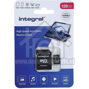 Integral 128GB HIGH SPEED MICROSDHC/XC V10 UHS-I U1 MicroSD
