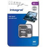Integral - INMSDH32G-100V30 - Geheugenkaart - Zwart - 32 GB - UHS-I