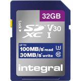 Integral - INMSDH32G-100V30 - Geheugenkaart - Zwart - 32 GB - UHS-I