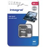 Integral - Micro SDXC Geheugenkaart - 64 GB - Class 10