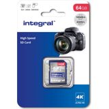 Integral - INSDX64G-100V30 - Geheugenkaart - 64GB - SDXC - UHS-I U3 V30