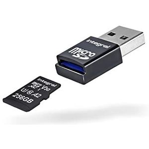 Integral Micro SD USB3.0 geheugenkaartlezer adapter - tot 180 MB/s leessnelheid en 130 MB/s schrijfsnelheid, compact en ultraslank en compatibel met micro SD, microSDHC en microSDXC