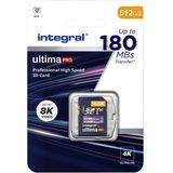Integral SDXC Geheugenkaart 512GB - High Speed - 180MB/s