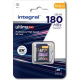 Integral SDXC Geheugenkaart 512GB - High Speed - 180MB/s