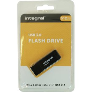 Integral USB stick 3.0 Black, 512 GB, zwart