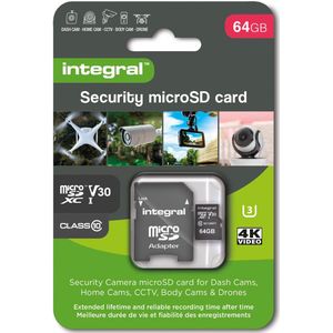 Integral INMSDX64G10-SEC flashgeheugen 64 GB MicroSDXC UHS-I Klasse 10