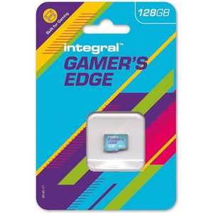 Integral Gamer's Edge Micro SD-kaart van 128 GB voor Nintendo Switch – snel opladen en opslaan van games, bewaar games, download en sla gegevens op, bouwt de Nintendo op