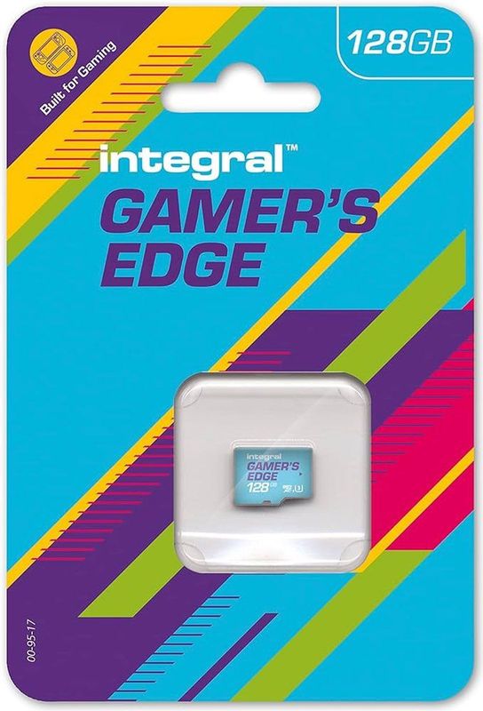 Integral Gamer's Edge 128 GB Micro SD-kaart voor Nintendo Switch – snel opladen en opslaan van games, download en sla gegevens op, bouwt de Nintendo
