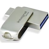 Integral - USB Stick - 32 GB - USB A en USB C - Metaal