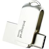 Integral - USB Stick - 128 GB - USB A en USB C - Metaal