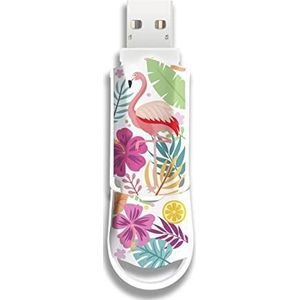 Integral 128 GB Flamingo USB 3.0 Geheugenstick, elegant design, ideaal voor opslag en beveiliging om te leren, werken en spelen – leuk cadeau-idee, grappig en grappig