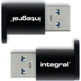 Integral - USB-C naar USB-A Adapter - 2-pack - SuperSpeed 5Gb/s