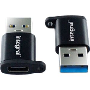 Integral - USB-C naar USB-A Adapter - 2-pack - SuperSpeed 5Gb/s