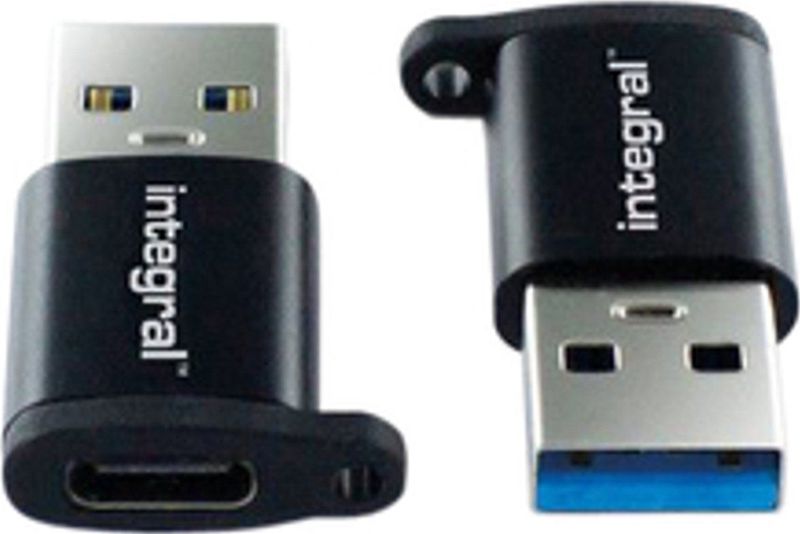 Integral - USB-C naar USB-A Adapter - 2-pack - SuperSpeed 5Gb/s