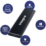 Integral SlimXpress draagbare SSD 1 TB zwart (1000 GB), Externe SSD, Zwart